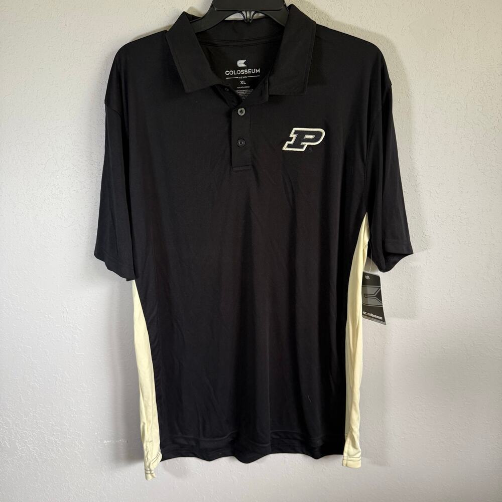 Men’s NWT XL Colosseum Purdue Boilermakers Collegiate Sporty Gameday Polo